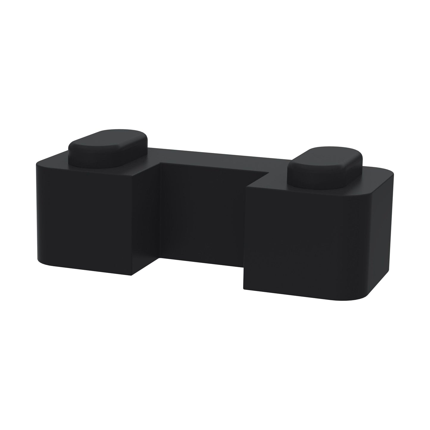 [BEAC007] Balterley Wetroom Accessories Screen Support Foot - Satin Black - Cutout
