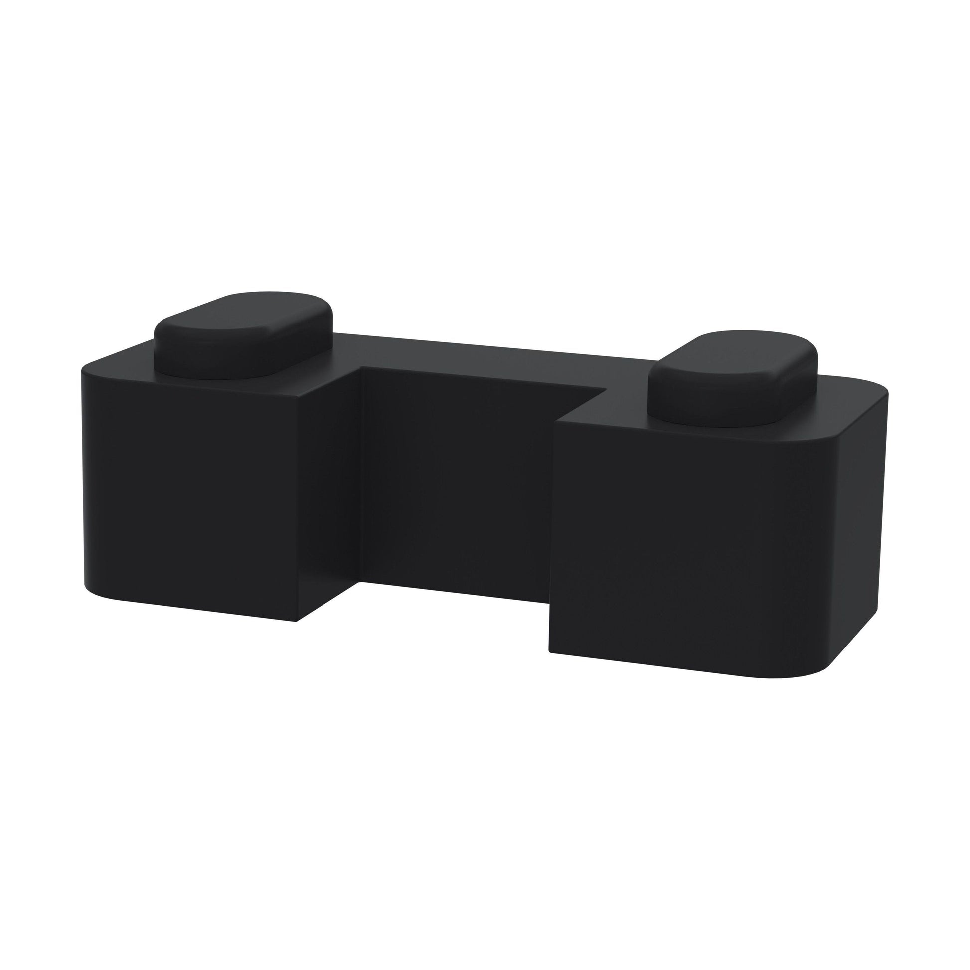 [BEAC007] Balterley Wetroom Accessories Screen Support Foot - Satin Black - Cutout