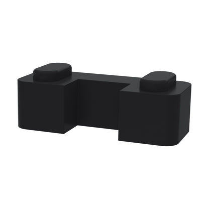 [BEAC007] Balterley Wetroom Accessories Screen Support Foot - Satin Black - Cutout