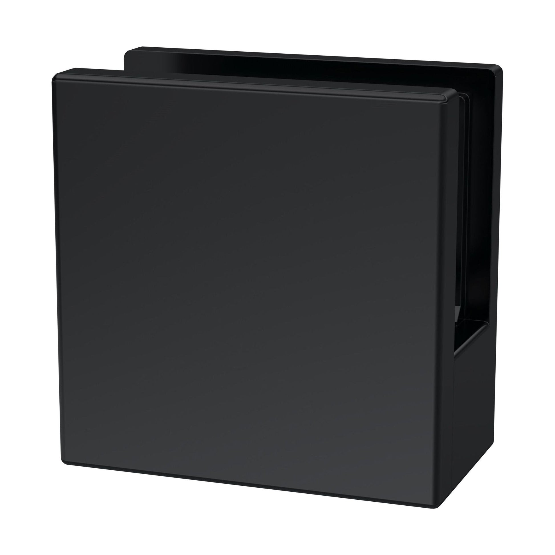 [BEAC008] Balterley Wetroom Accessories Screen Support Foot & Wall Bracket - Matt Black - Cutout