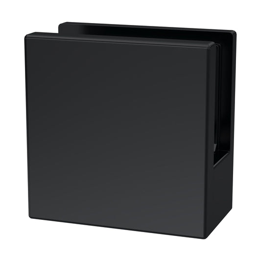[BEAC008] Balterley Wetroom Accessories Screen Support Foot & Wall Bracket - Matt Black - Cutout