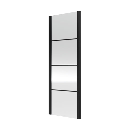 [BEADSP80] Kinver 8mm Toughened Safety Glass Shower Side Panel, Black - Cutout