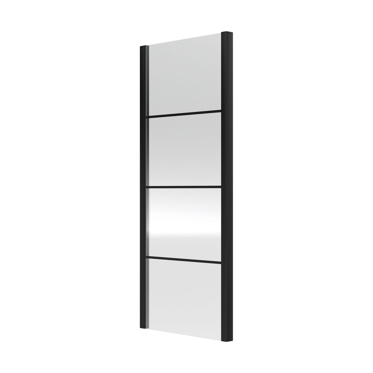 [BEADSP90] Kinver 8mm Toughened Safety Glass Shower Side Panel, Black - Cutout