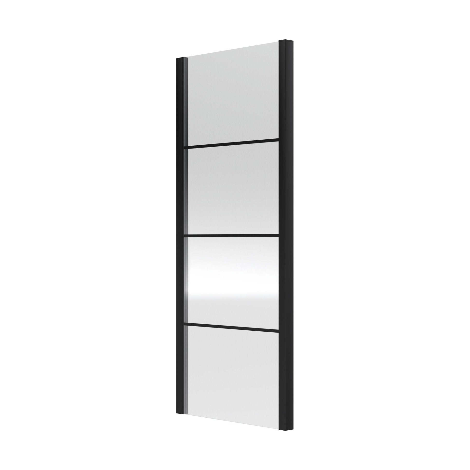 [BEADSP90] Kinver 8mm Toughened Safety Glass Shower Side Panel, Black - Cutout
