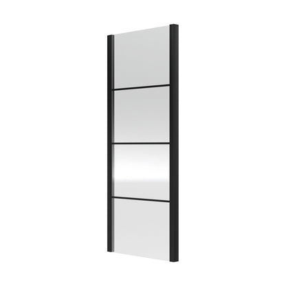 [BEADSP90] Kinver 8mm Toughened Safety Glass Shower Side Panel, Black - Cutout
