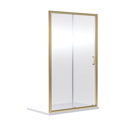 [BEETSL12BB] Almington 6mm Toughened Safety Glass Sliding Shower Door - H: 1900mm - Choice of Profile Finish - Cutout