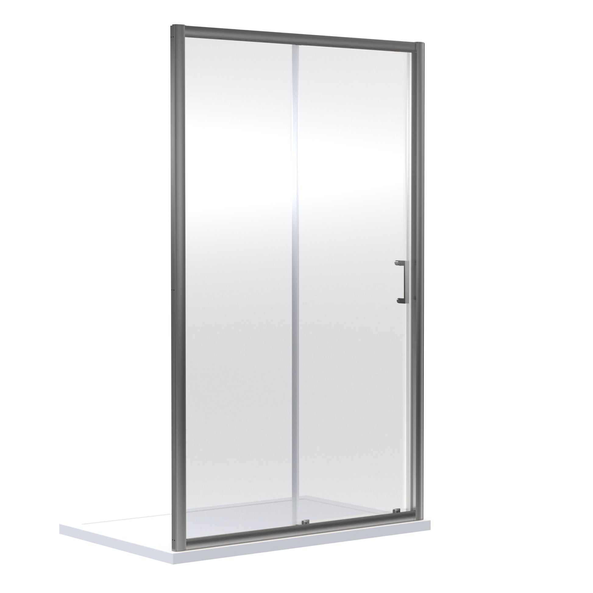 [BEETSL14GM] Almington 1400 x 1900mm Single Sliding Shower Door - Cutout