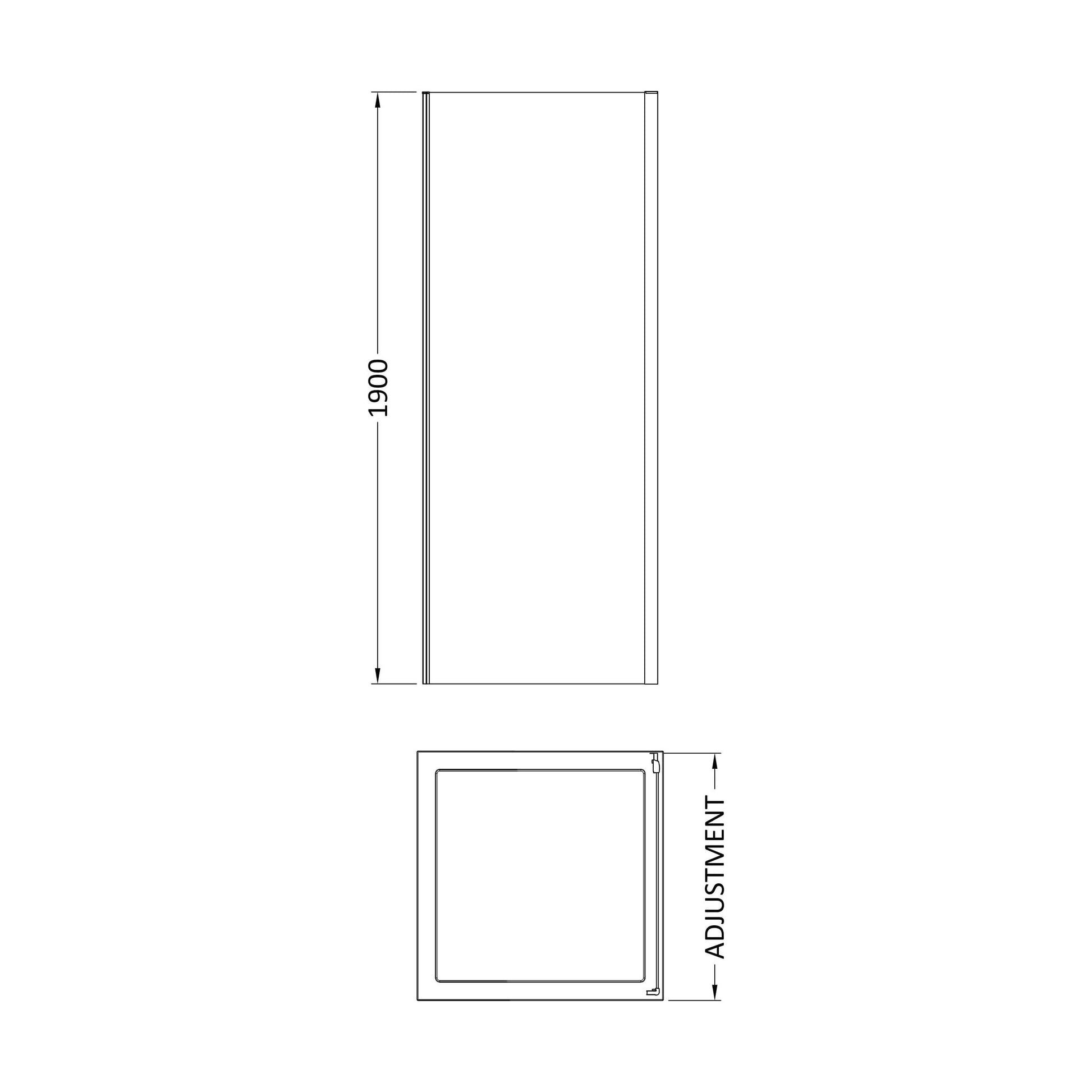 [BEETSP10BP] 1900 x 1000mm Side Panel - Technical Drawing