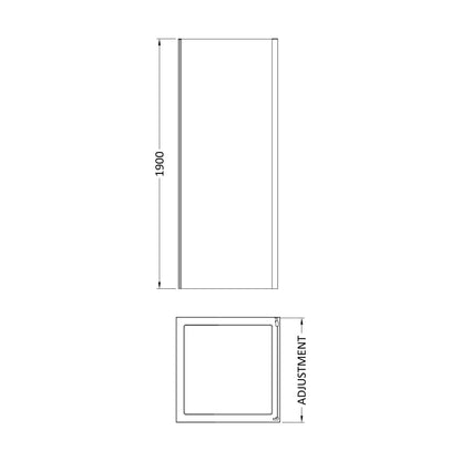 [BEETSP10] 1900 x 1000mm Side Panel - Technical Drawing
