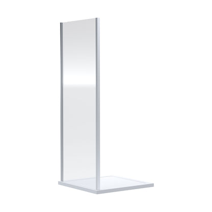 [BEETSP80] Almington 6mm Toughened Safety Glass Shower Side Panel - H: 1900mm - Choice of Size and Finish - Cutout