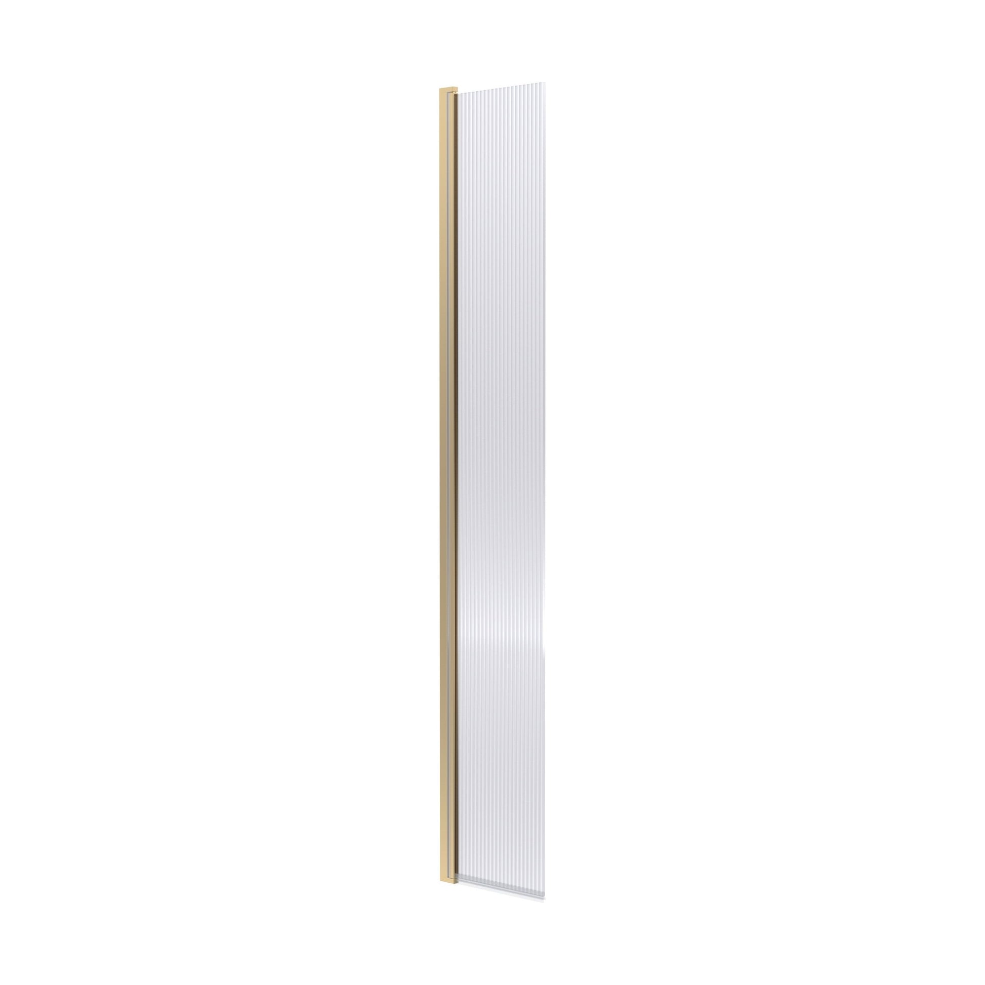 [BEFL1830HCBB] 1850 x 300 x 8mm Fluted Hinged Screen - Cutout