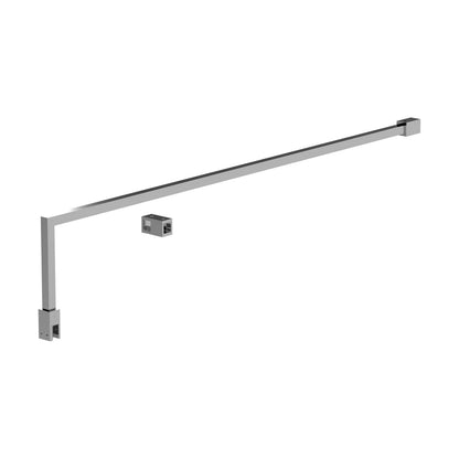 [BEFX023] Balterley Wetroom Accessories Screen Support Bar Kit - Chrome - Cutout