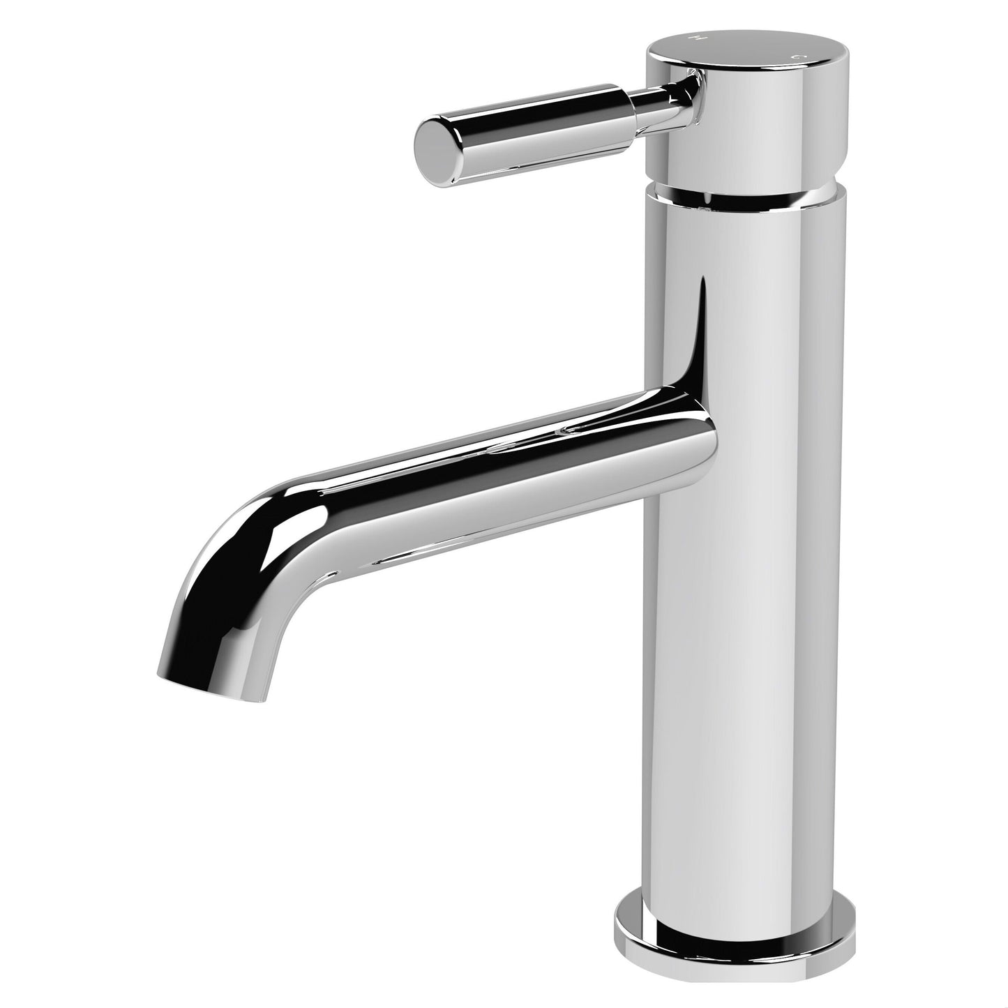 [BEL305] Tec Mono Basin Mixer w Waste & Lever - Cutout