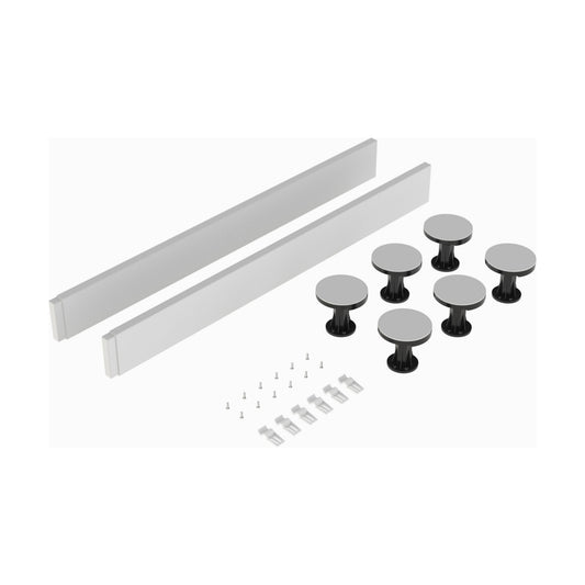 [BELG1W] Shower Tray Leg Set - White - For 700mm-900mm Square & Rectangular Resin Trays - Cutout