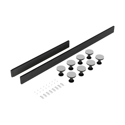 [BELG3S] Shower Tray Leg Set - Slate Grey - For 1100mm-1200mm Rectangular Resin Trays - Cutout