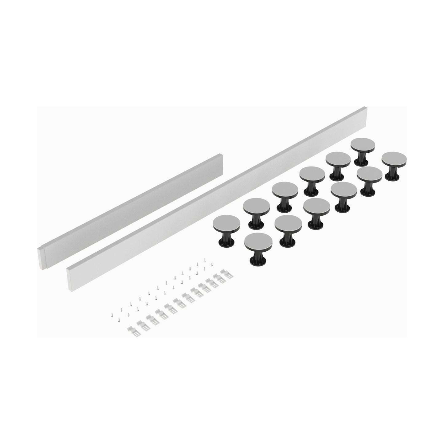 [BELG4W] Shower Tray Leg Set - White - For 1300mm-1800mm Rectangular & Walk In Resin Trays - Cutout