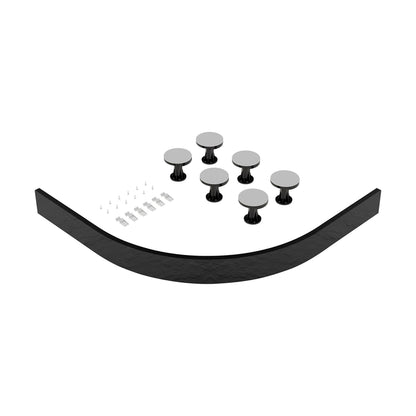 [BELG5S] Shower Tray Leg Set - Slate Grey - For 700mm-900mm Quadrant Resin Trays - Cutout
