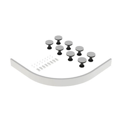 [BELG6W] Shower Tray Leg Set - White - For 1000mm-1200mm Quadrant & Offset Resin Trays - Cutout