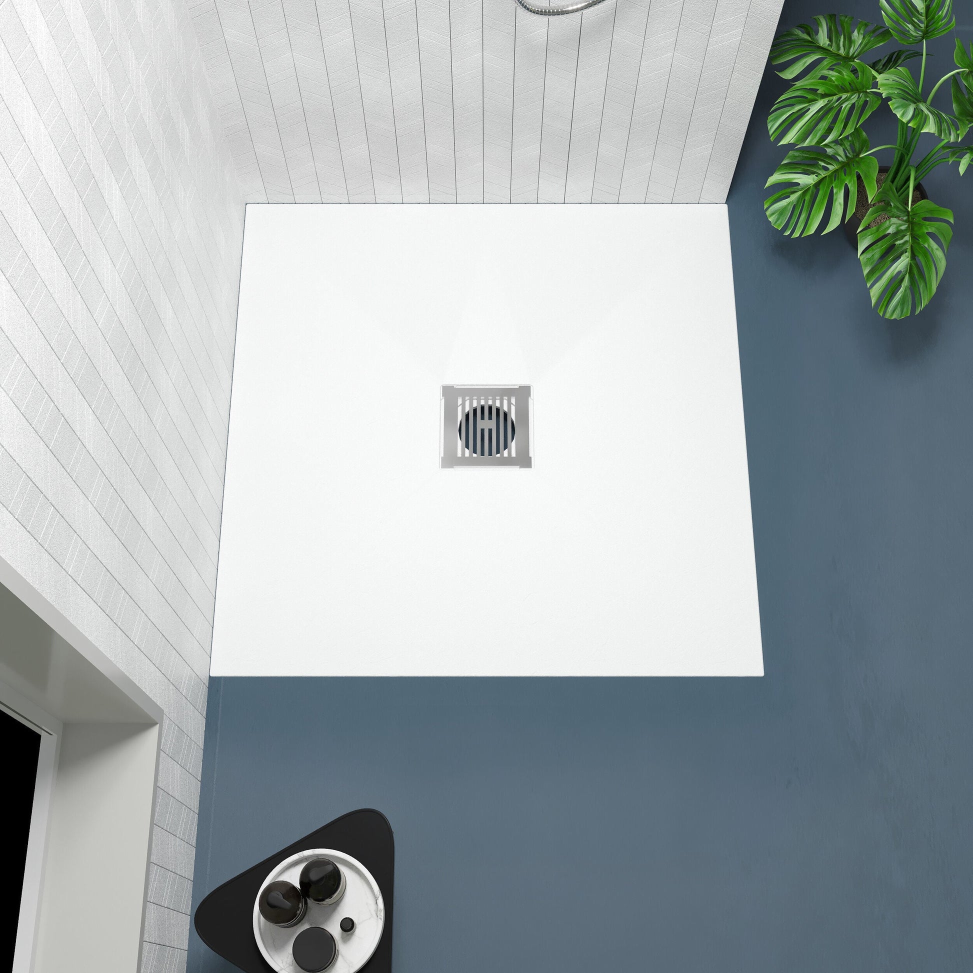 [BELT61006] Balterley Shower Tray Ultra-Slim 32mm Low-Profile Square - Choice of Size and Finish - Lifestyle 2