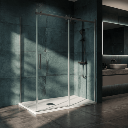[BELT61011] Balterley Shower Tray Premium Slimline Rectangular - Multiple Sizes and Finishes - Lifestyle 1