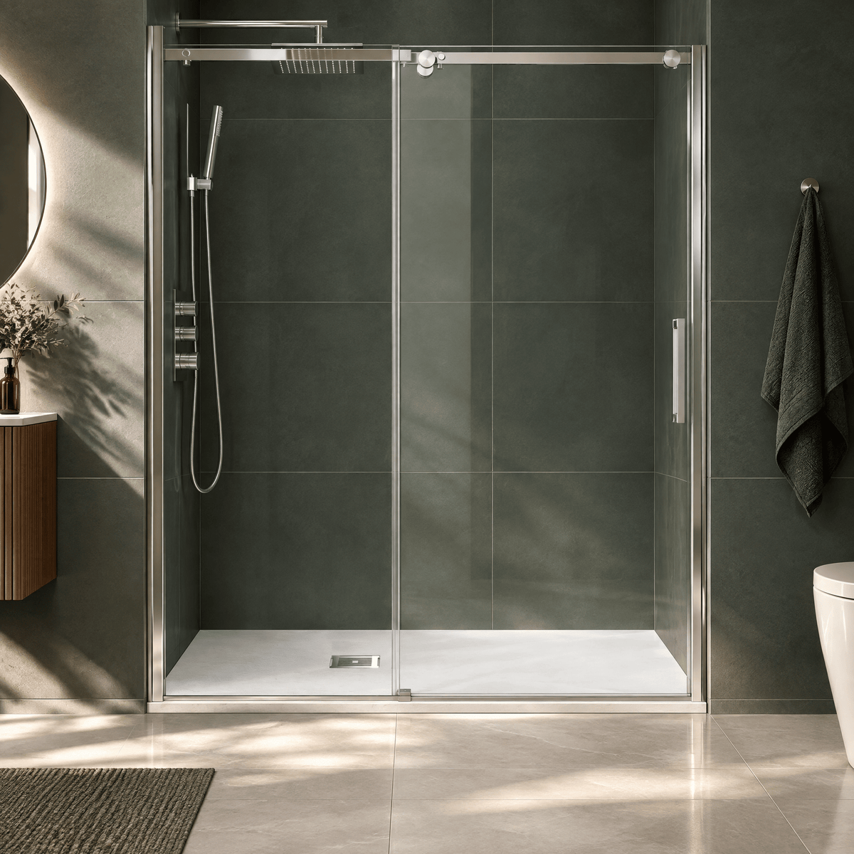 [BELT61011] Balterley Shower Tray Premium Slimline Rectangular - Multiple Sizes and Finishes - Silo