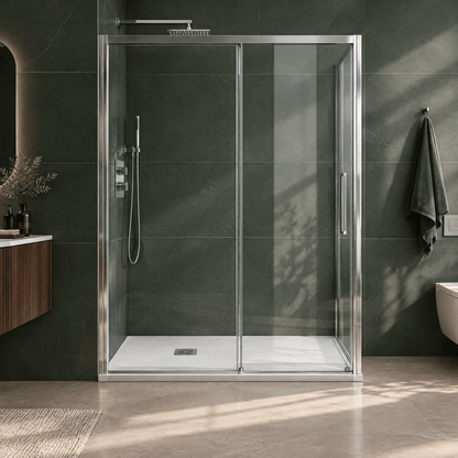 [BELT61013] Balterley Shower Tray Premium Slimline Rectangular - Multiple Sizes and Finishes - Lifestyle 1