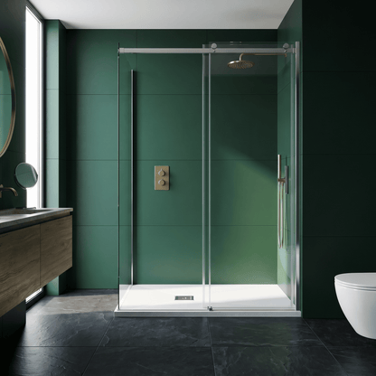 [BELT61021] Balterley Shower Tray Premium Slimline Rectangular - Multiple Sizes and Finishes - Silo
