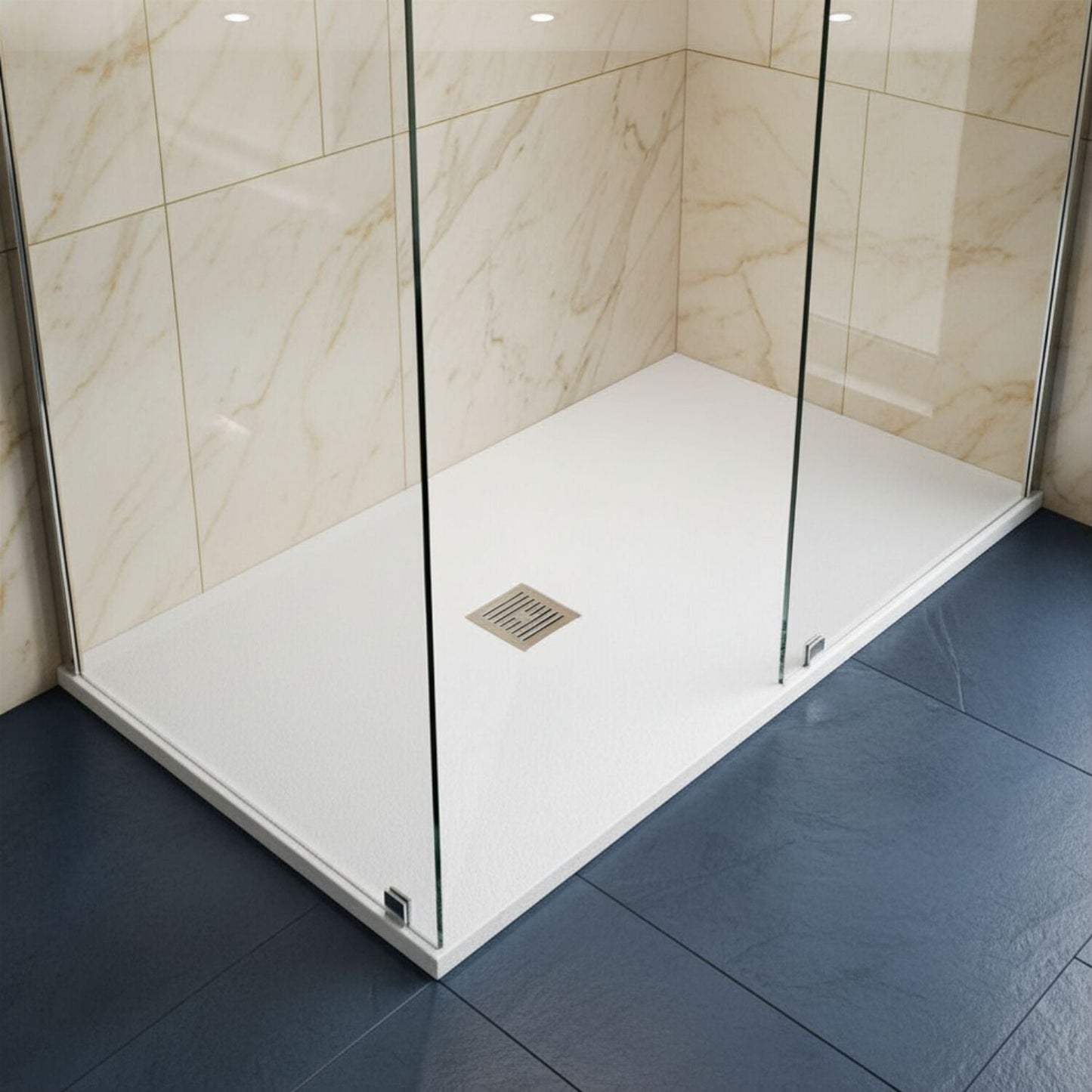 [BELT61054] Balterley Shower Tray Premium Slimline Rectangular - Multiple Sizes and Finishes - Silo