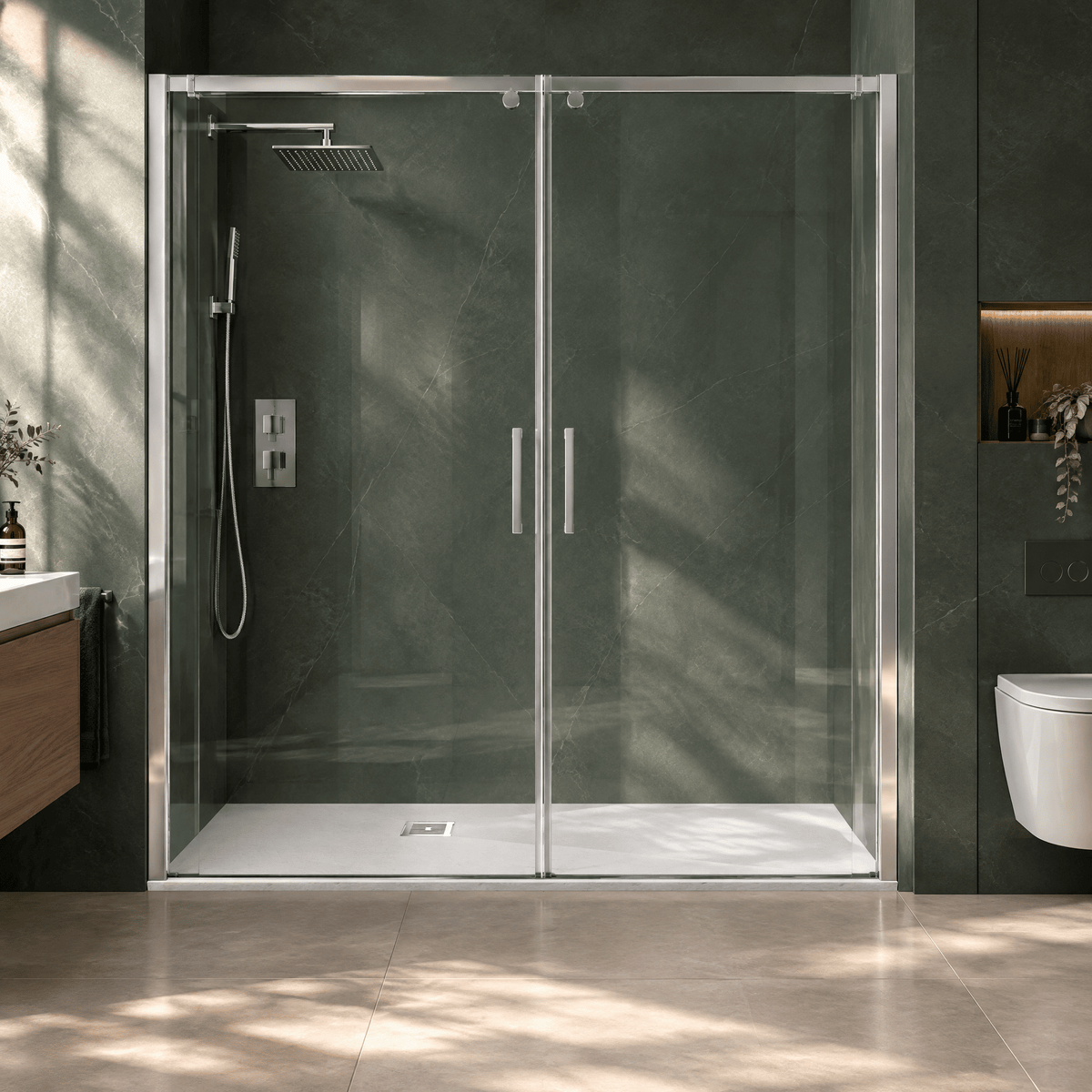 [BELT61061] Balterley Shower Tray Premium Slimline Rectangular - Multiple Sizes and Finishes - Silo