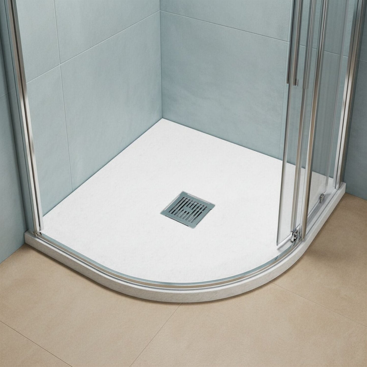 [BELT61105] Balterley Shower Tray Premium Slimline Quadrant - Multiple Sizes and Finishes - Silo