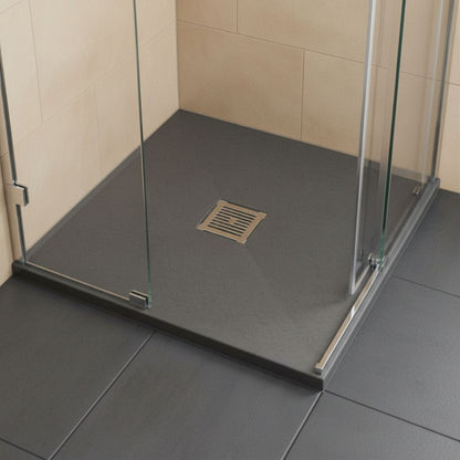 [BELT71006] Balterley Shower Tray Ultra-Slim 32mm Low-Profile Square - Choice of Size and Finish - Silo
