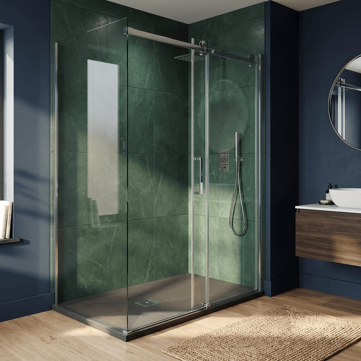 [BELT71013] Balterley Shower Tray Premium Slimline Rectangular - Multiple Sizes and Finishes - Silo