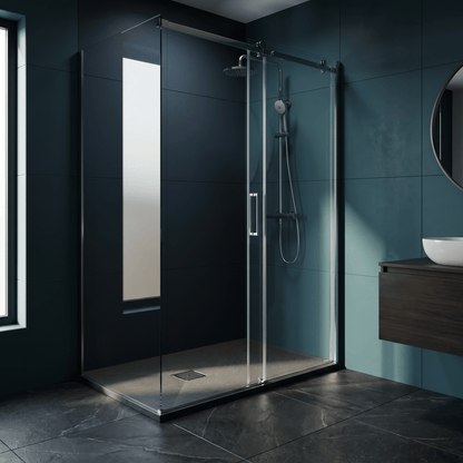 [BELT71021] Balterley Shower Tray Premium Slimline Rectangular - Multiple Sizes and Finishes - Lifestyle 1