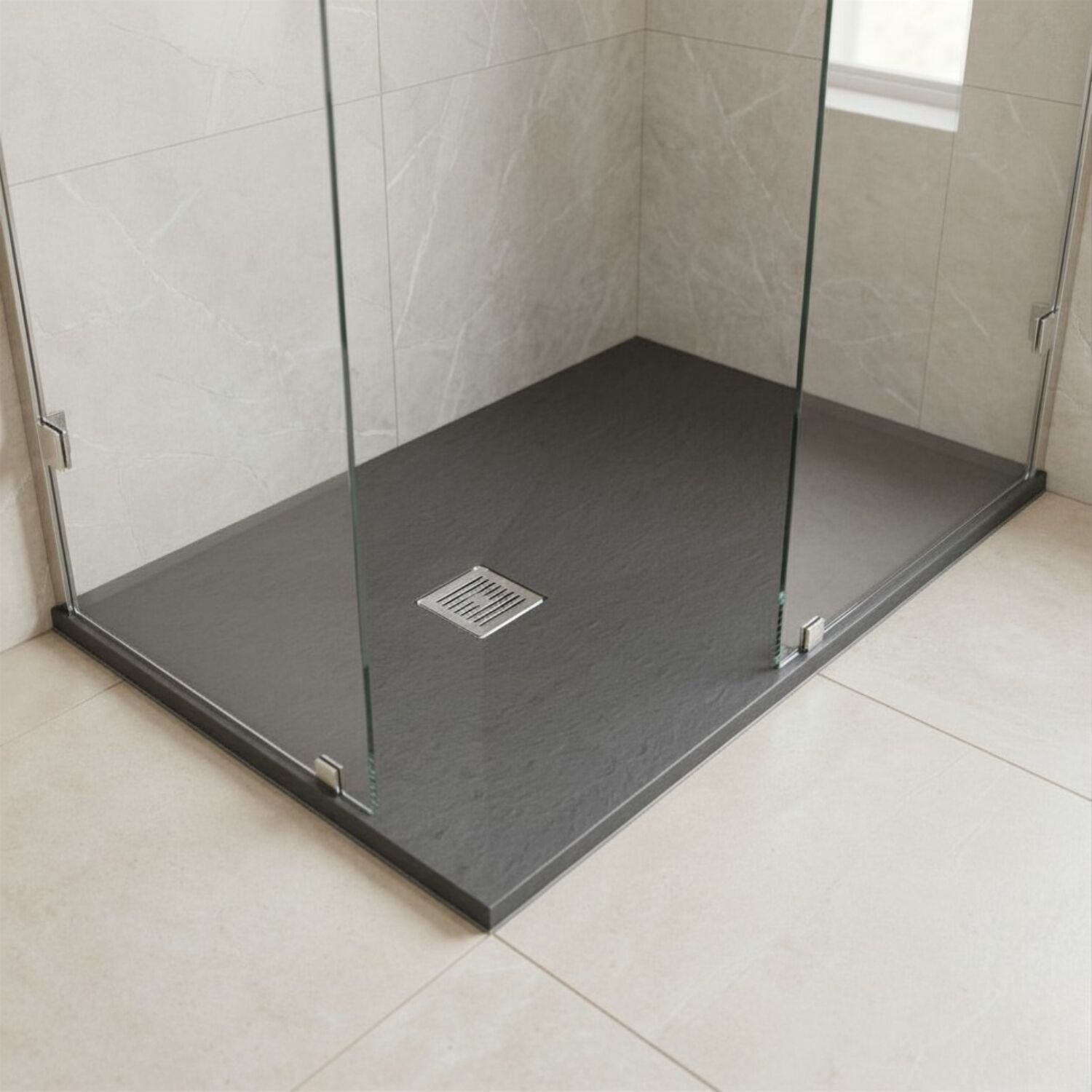 [BELT71034] Balterley Shower Tray Premium Slimline Rectangular - Multiple Sizes and Finishes - Silo