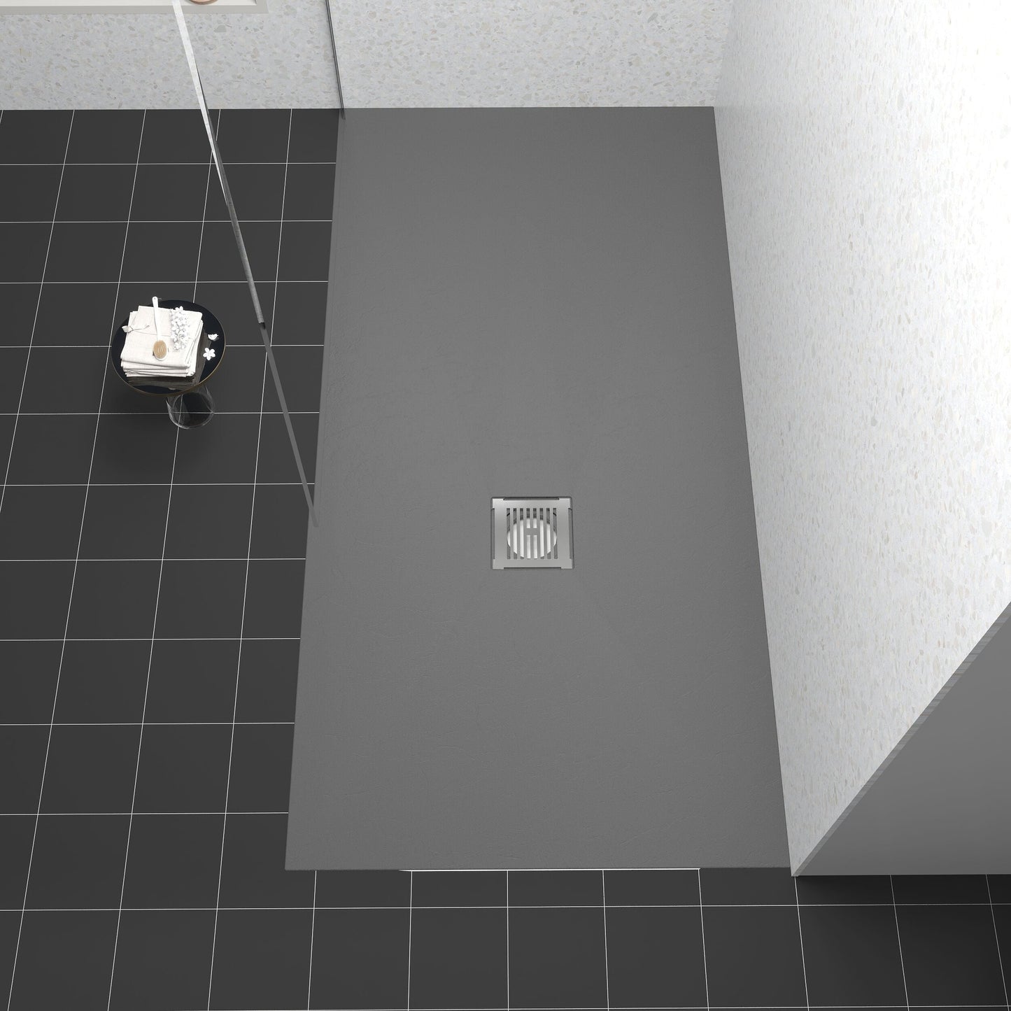 [BELT71053] Balterley Shower Tray Premium Slimline Rectangular - Multiple Sizes and Finishes - Lifestyle 2