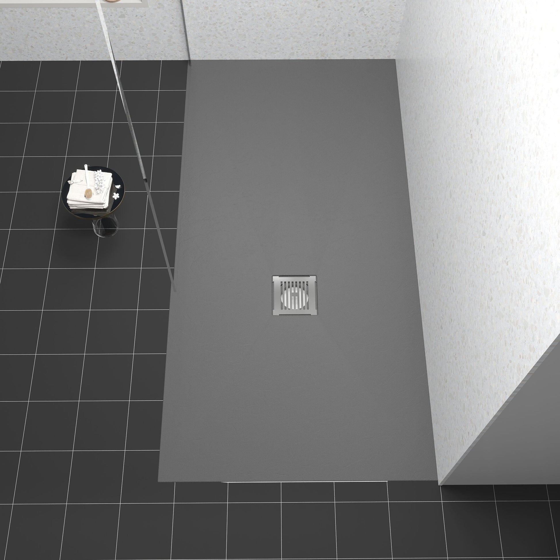 [BELT71053] Balterley Shower Tray Premium Slimline Rectangular - Multiple Sizes and Finishes - Lifestyle 2