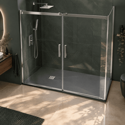 [BELT71061] Balterley Shower Tray Premium Slimline Rectangular - Multiple Sizes and Finishes - Lifestyle 2