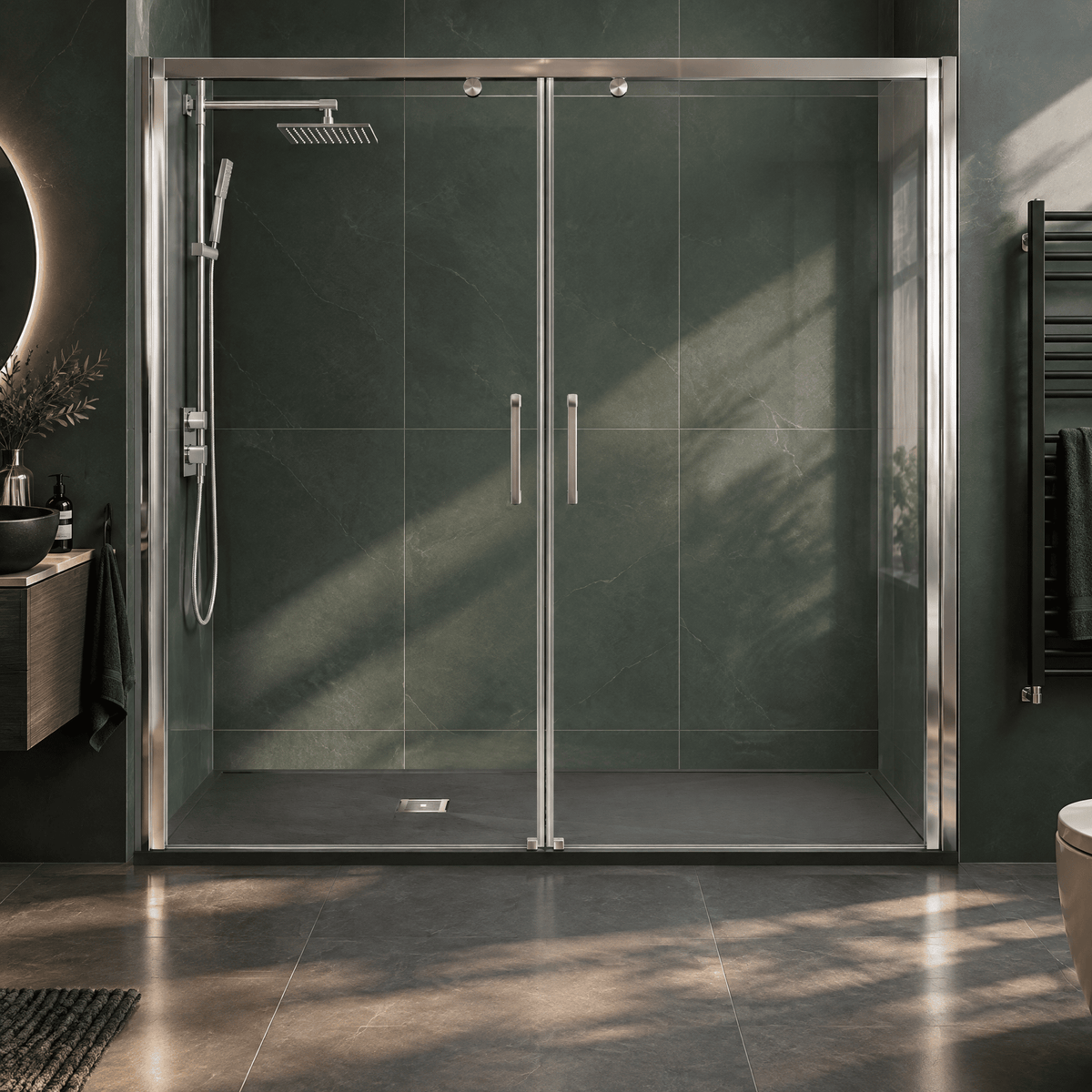 [BELT71061] Balterley Shower Tray Premium Slimline Rectangular - Multiple Sizes and Finishes - Lifestyle 3