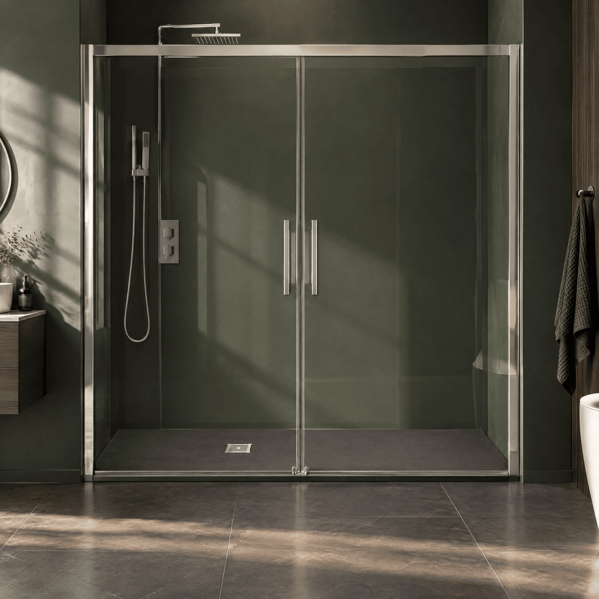 [BELT71061] Balterley Shower Tray Premium Slimline Rectangular - Multiple Sizes and Finishes - Silo