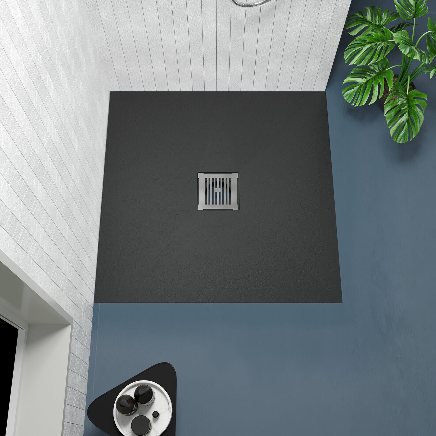 [BELT91006] Balterley Shower Tray Ultra-Slim 32mm Low-Profile Square - Choice of Size and Finish - Lifestyle 2
