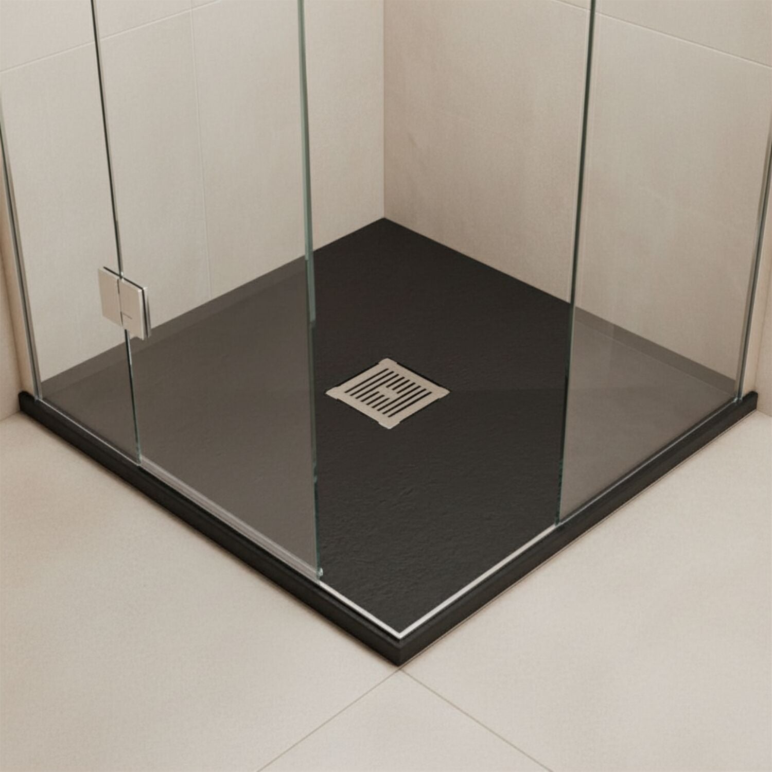 [BELT91006] Balterley Shower Tray Ultra-Slim 32mm Low-Profile Square - Choice of Size and Finish - Silo