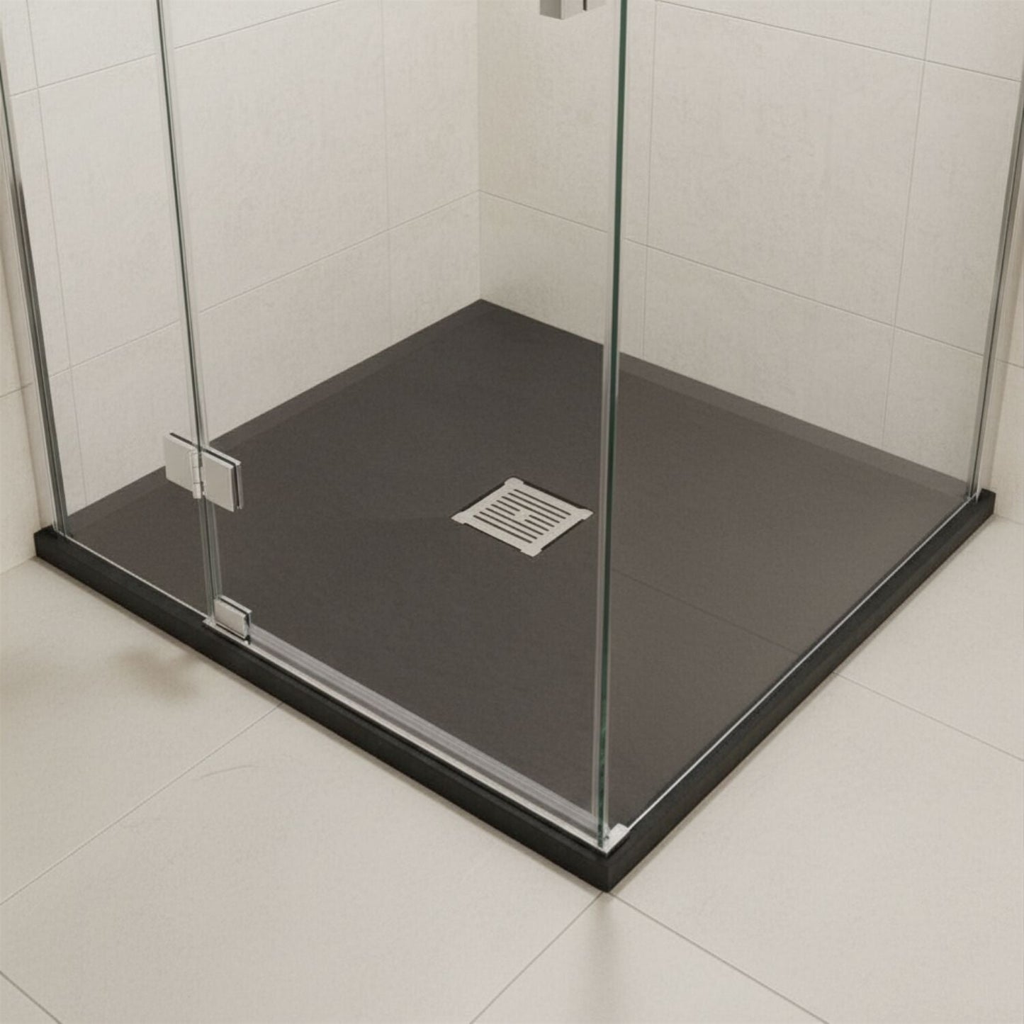 [BELT91010] Balterley Shower Tray Ultra-Slim 32mm Low-Profile Square - Choice of Size and Finish - Silo