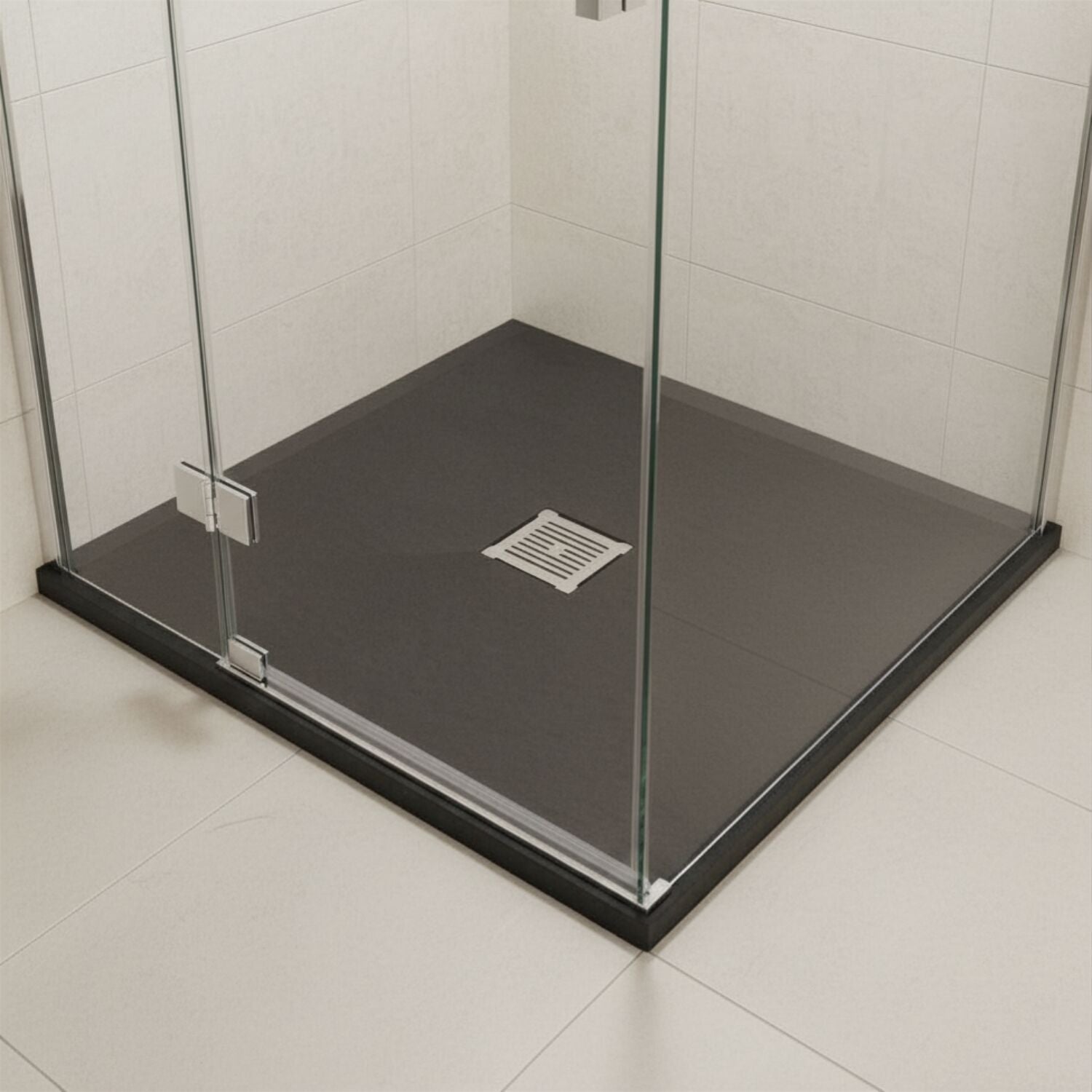 [BELT91010] Balterley Shower Tray Ultra-Slim 32mm Low-Profile Square - Choice of Size and Finish - Silo