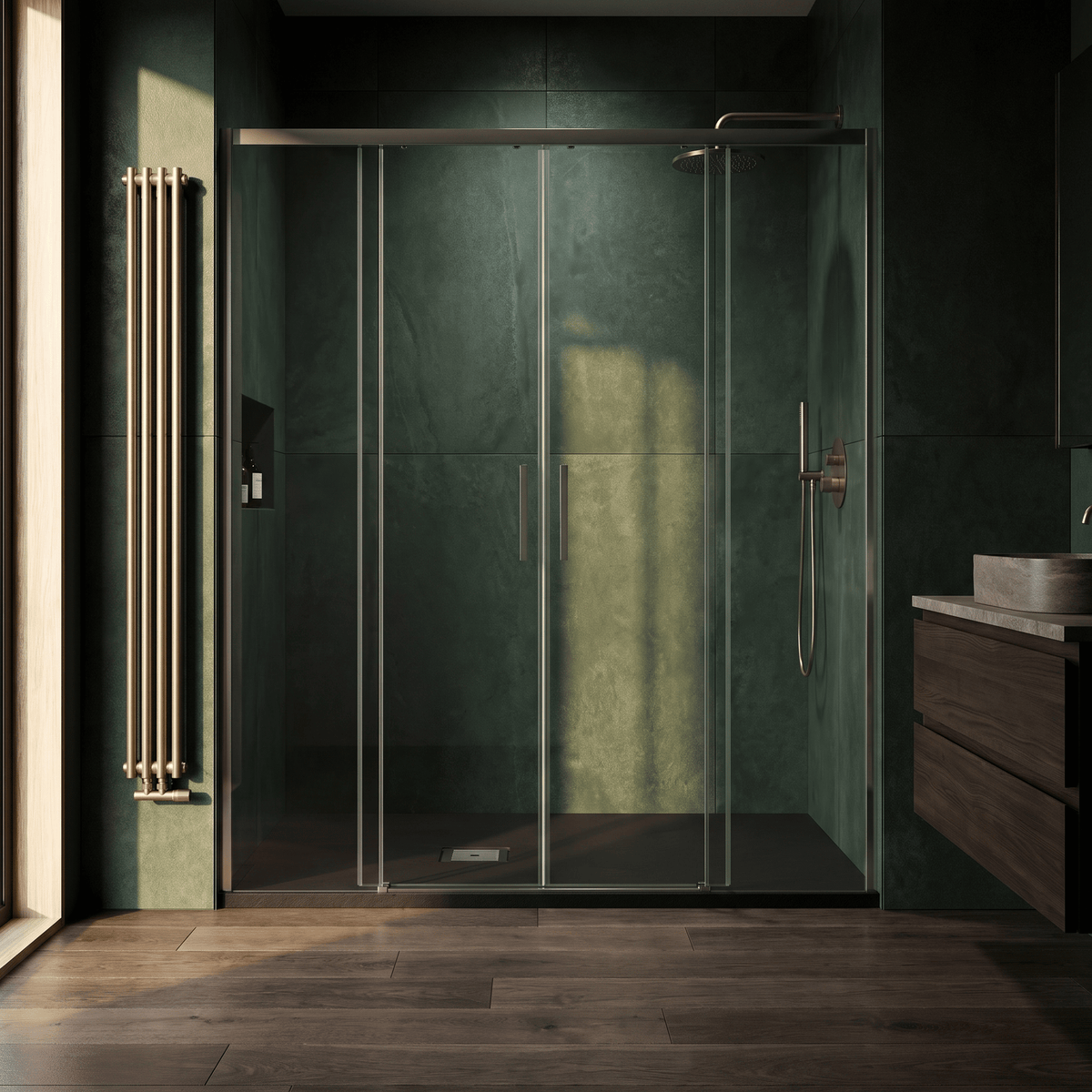 [BELT91011] Balterley Shower Tray Premium Slimline Rectangular - Multiple Sizes and Finishes - Lifestyle 3