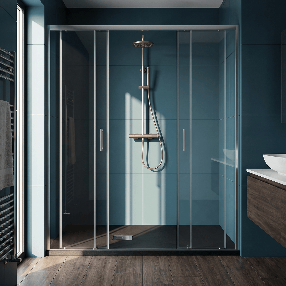 [BELT91011] Balterley Shower Tray Premium Slimline Rectangular - Multiple Sizes and Finishes - Silo