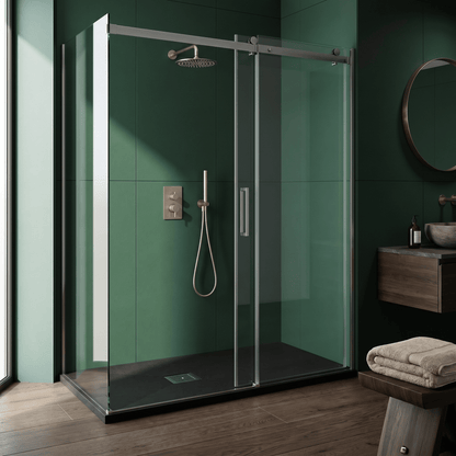 [BELT91021] Balterley Shower Tray Premium Slimline Rectangular - Multiple Sizes and Finishes - Lifestyle 1