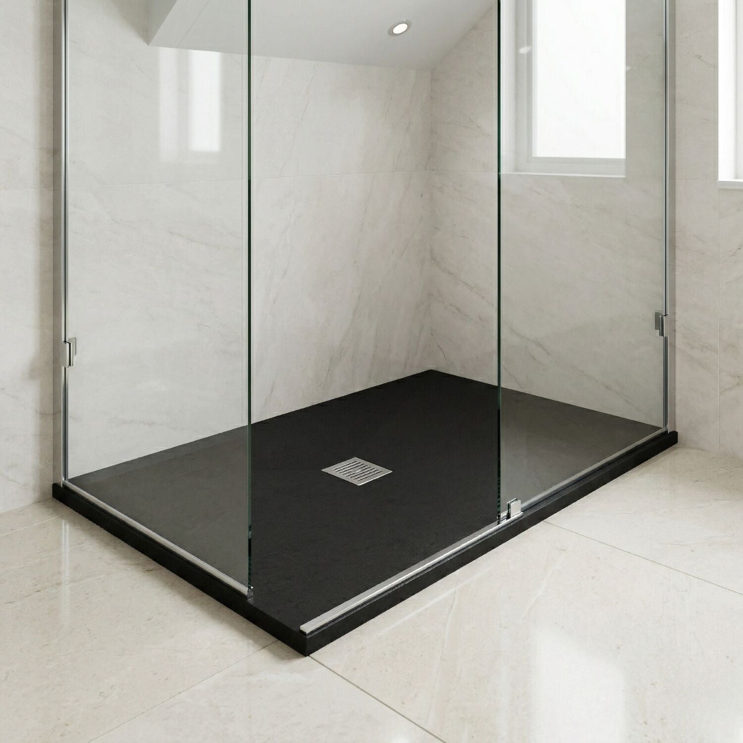 [BELT91054] Balterley Shower Tray Premium Slimline Rectangular - Multiple Sizes and Finishes - Silo