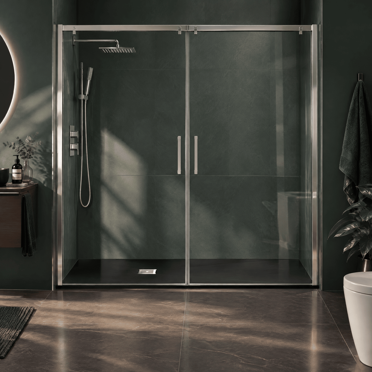 [BELT91061] Balterley Shower Tray Premium Slimline Rectangular - Multiple Sizes and Finishes - Lifestyle 3