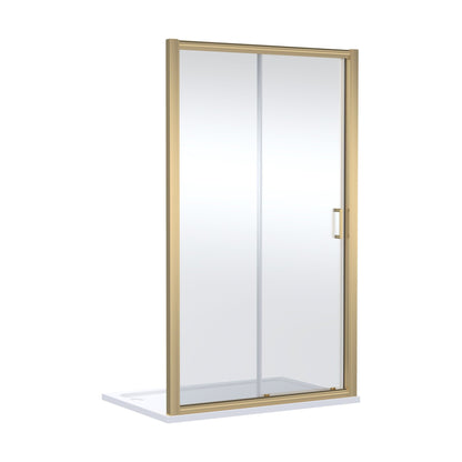 [BELUSL14BB-E8] Ellenhall 8mm Toughened Safety Glass Sliding Shower Door, 1900mm Height - Choice of Size and Finish - Cutout