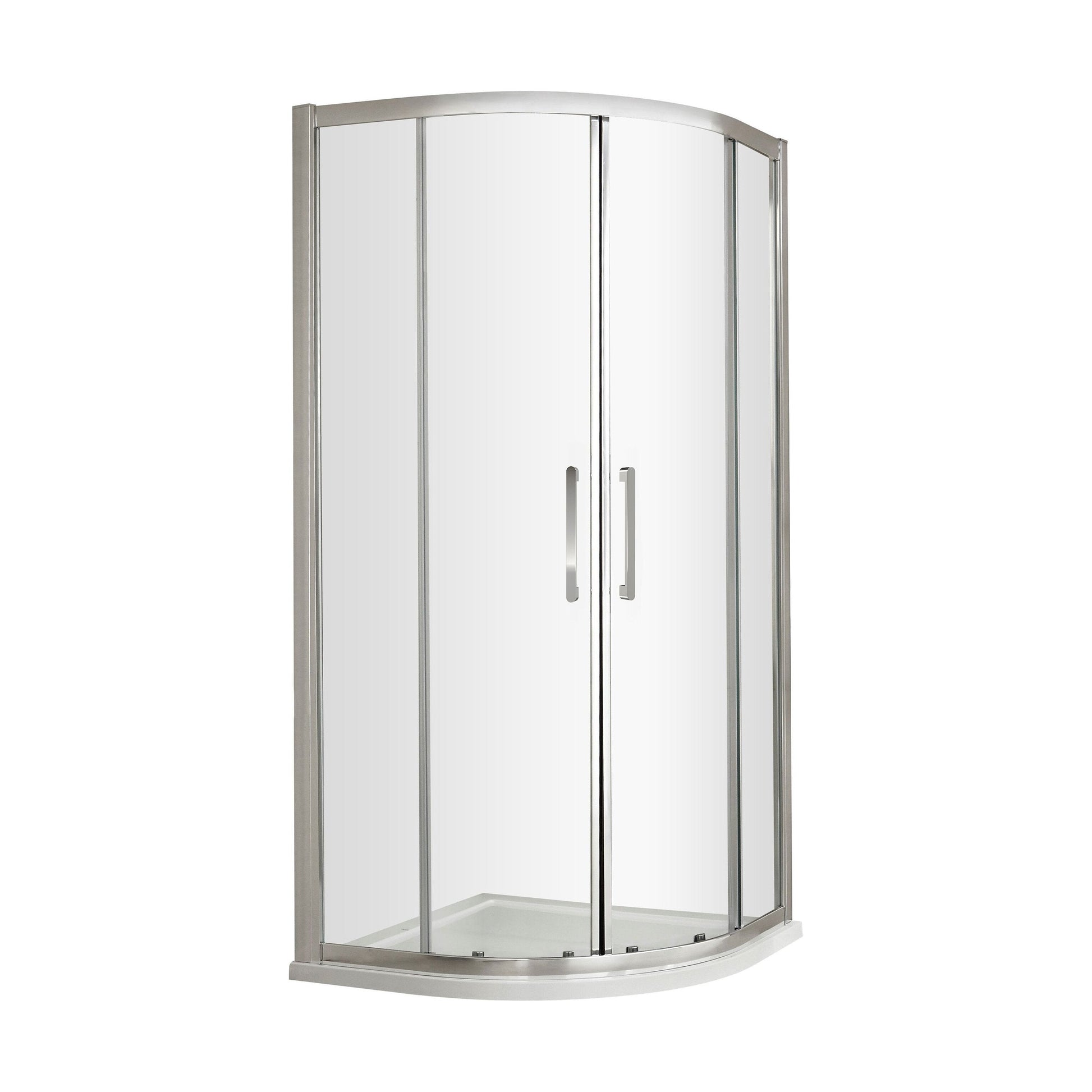 [BESO800H4] Balterley Sonic 800mm Quadrant Shower Enclosure with 8mm Glass, Bar Handle - Chrome - Cutout